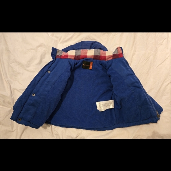 EUC; Ben Sherman Baby Quilted Winter Jacket; Size: Age 1-2; Concealed Hood; Blue - Picture 7 of 11